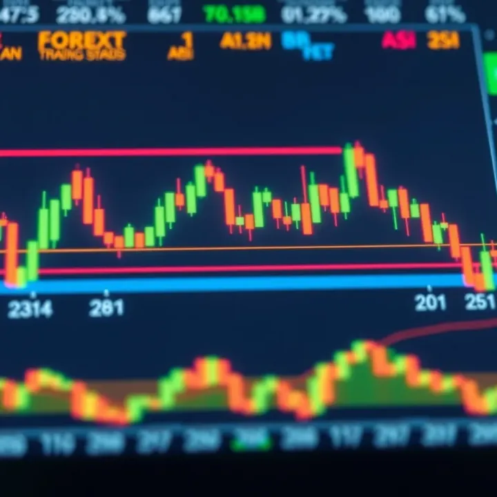 Applying RSI for Momentum and Entry Timing in Forex Trading Candlestick chart combined with RSI indicator displaying overbought and oversold conditions