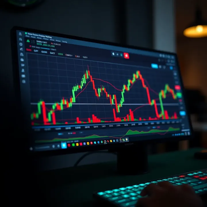 A computer screen displaying an online forex trading platform with Nigerian currency charts