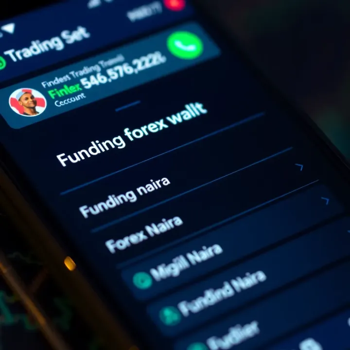 Close-up of a digital wallet interface showing funding options using Nigerian Naira
