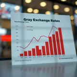 Chart showing the economic impact and risks associated with gray exchange rates on businesses and individuals