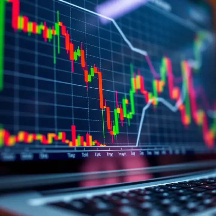 Graph displaying forex trading trends with a focus on risk management