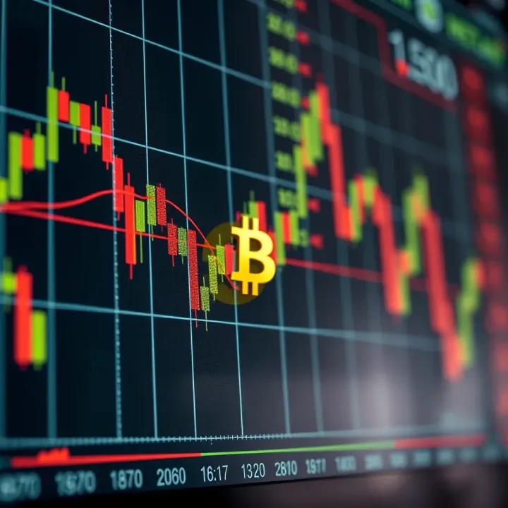Graph showing cryptocurrency price fluctuations with Nigerian Naira symbol overlay