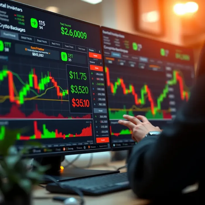 Key Features of Leading Crypto Trading Bots for Nigerian Traders Graphical interface showcasing features of popular crypto trading bots with indicators relevant to Nigerian traders