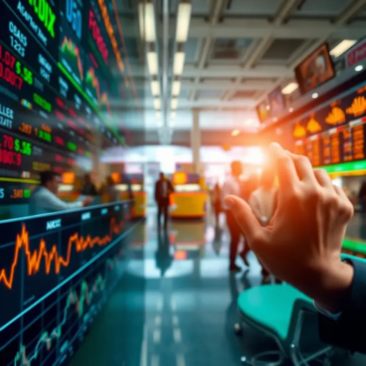 Modern financial market with digital charts and currency symbols depicting today's global forex landscape with Nigerian context