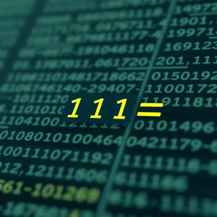 Illustration showing binary subtraction using two's complement method