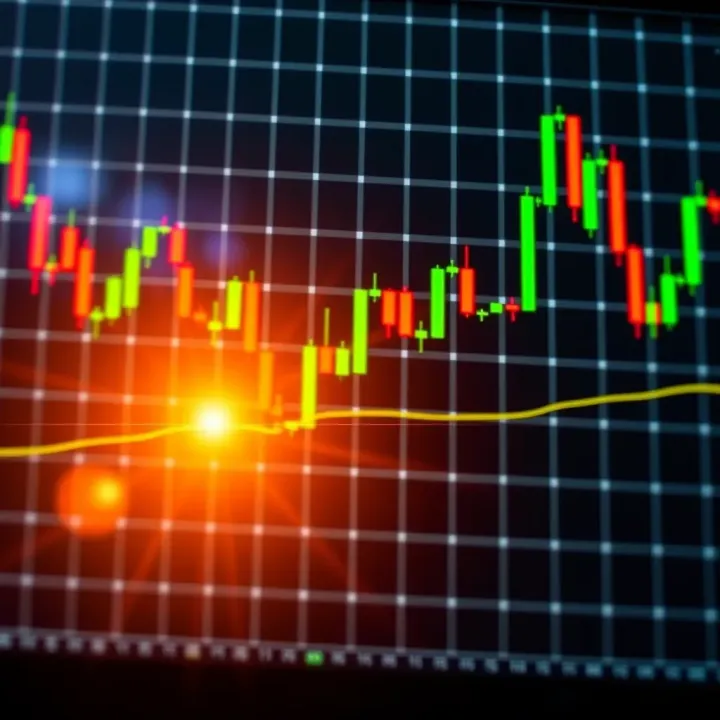 Illustration of bullish and bearish candlestick patterns on a financial chart highlighting trend reversal signals