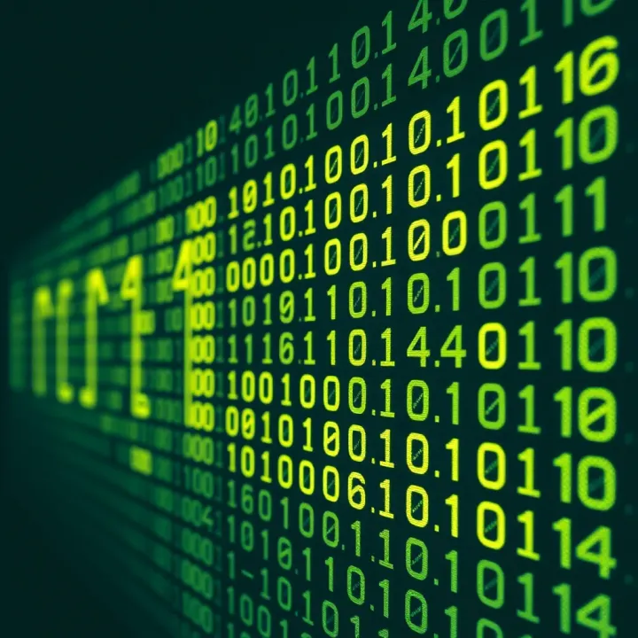 Visual example illustrating conversion of a decimal number to a binary sequence