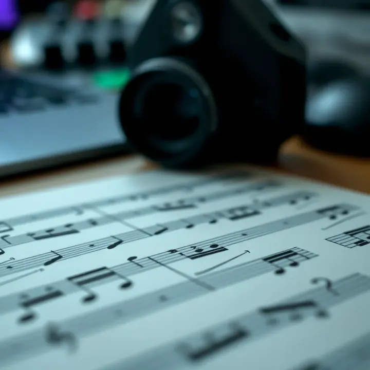 Musical notation illustrating the two distinct sections of binary form