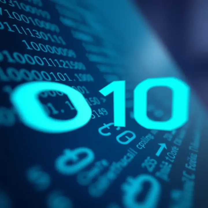 Visual representation of two's complement technique used to perform binary subtraction