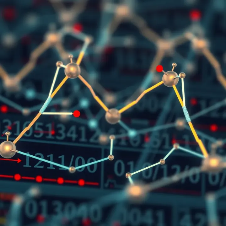 Visual representation of algebraic structures highlighting binary operations in digital systems