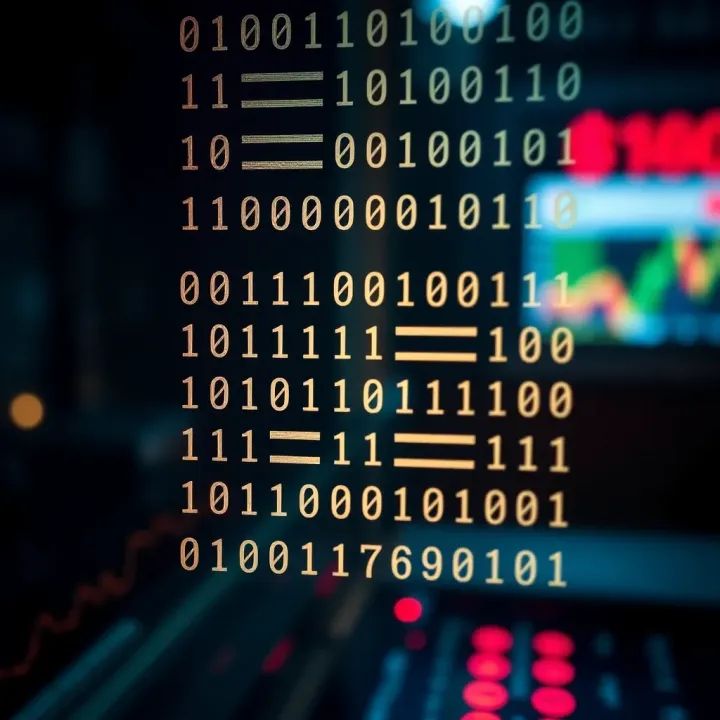 Visual representation of two's complement method used in binary subtraction for digital systems