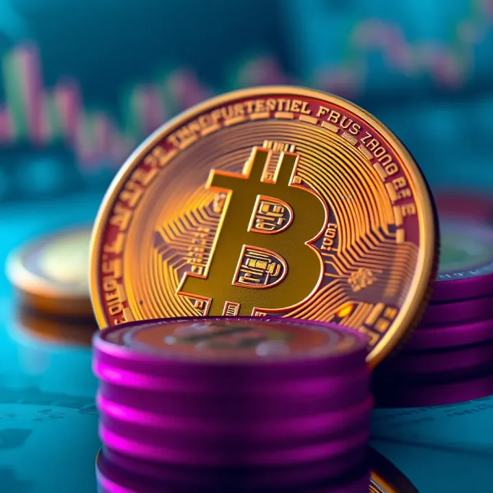 Digital representation of cryptocurrency market trends and Nigerian currency integration