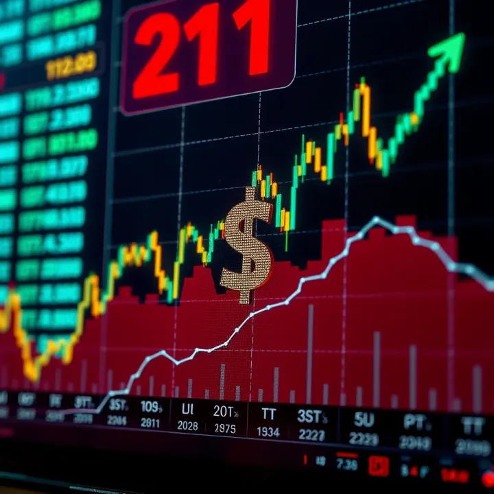 Fluctuations in Forex Trading Profits in Nigeria Graph showing fluctuating forex trading profits with Nigerian naira symbol