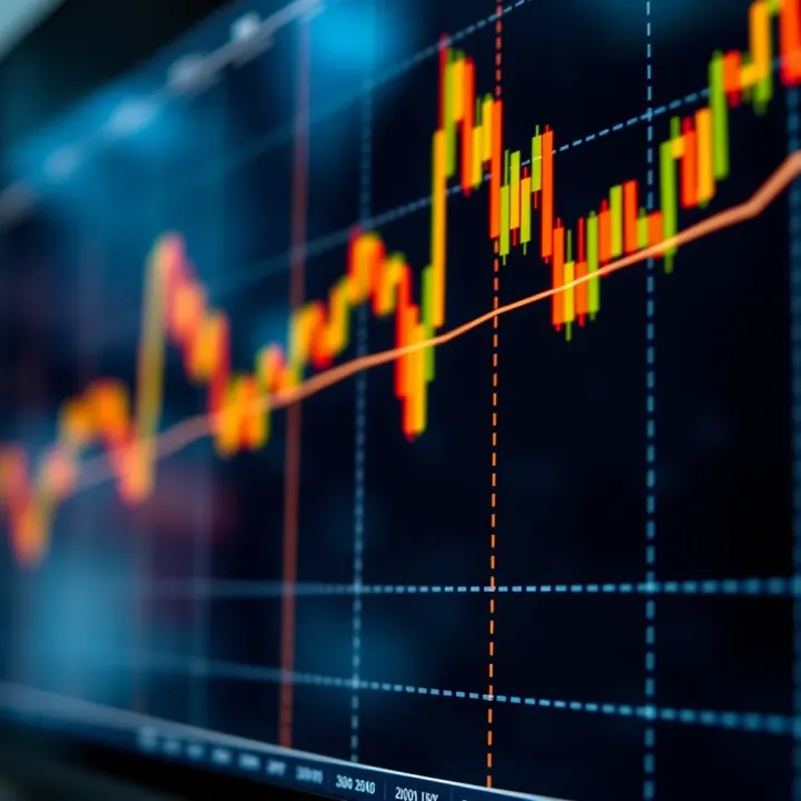 Illustration of a bullish cup and handle chart pattern indicating potential upward market trend