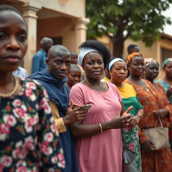 Community Support for Gender Diversity and Inclusion in Nigeria Group gathered in support of gender diversity and inclusion in a Nigerian community